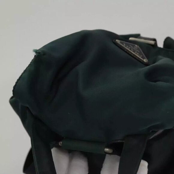 PRADA Backpack Nylon Green Auth 108311 - Picture 6 of 16